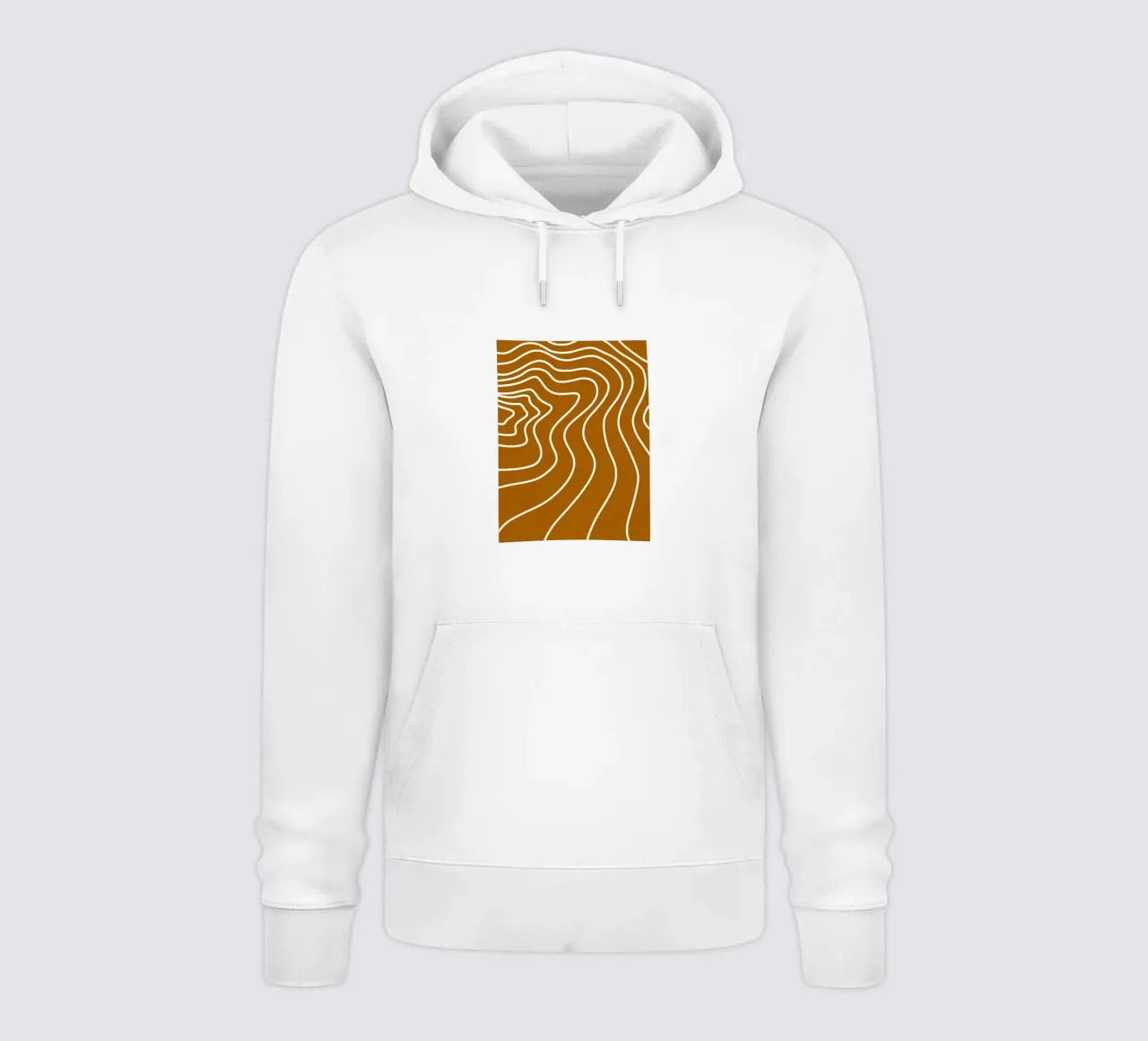 Linee bianche minimaliste felpa con cappuccio da MODERN NUANCE