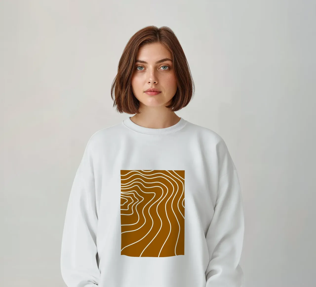 Linee bianche minimaliste felpa da MODERN NUANCE