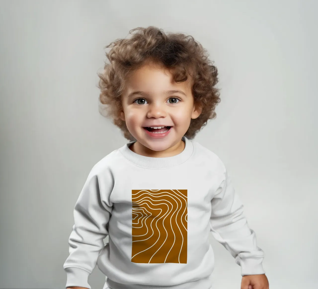 Linee bianche minimaliste felpa neonato da MODERN NUANCE