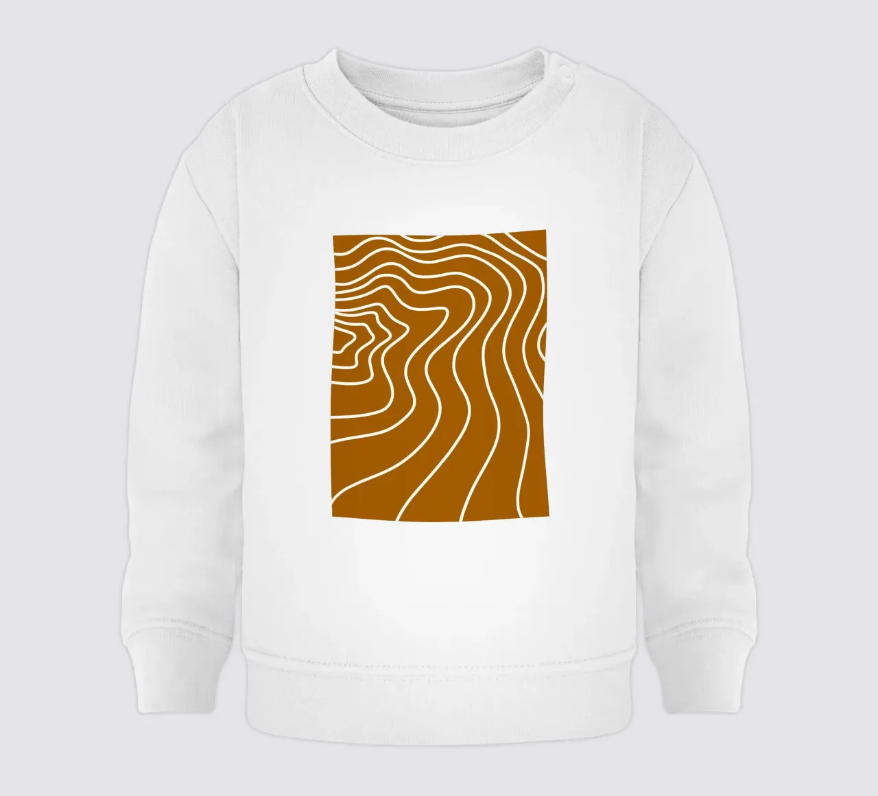 Minimalist White Lines baby sweatshirt by MODERN NUANCE