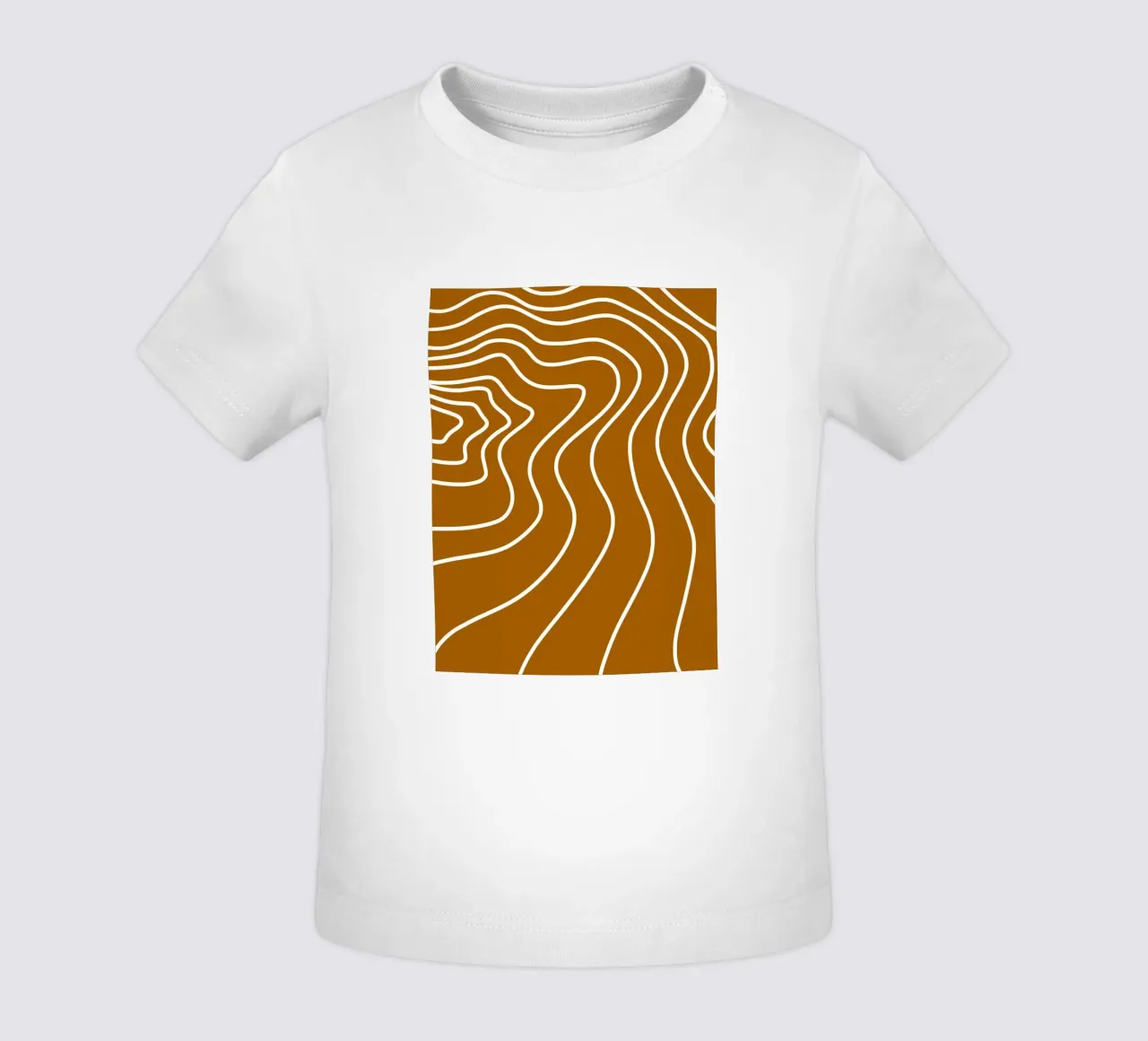 Linee bianche minimaliste maglietta neonato da MODERN NUANCE