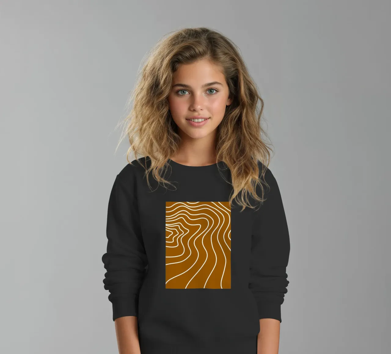 Linee bianche minimaliste felpa bambino da MODERN NUANCE