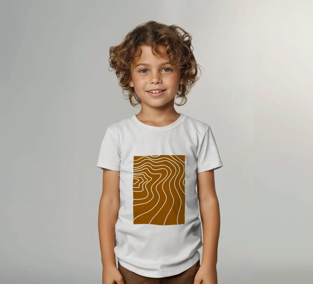 Linee bianche minimaliste t-shirt bambini da MODERN NUANCE