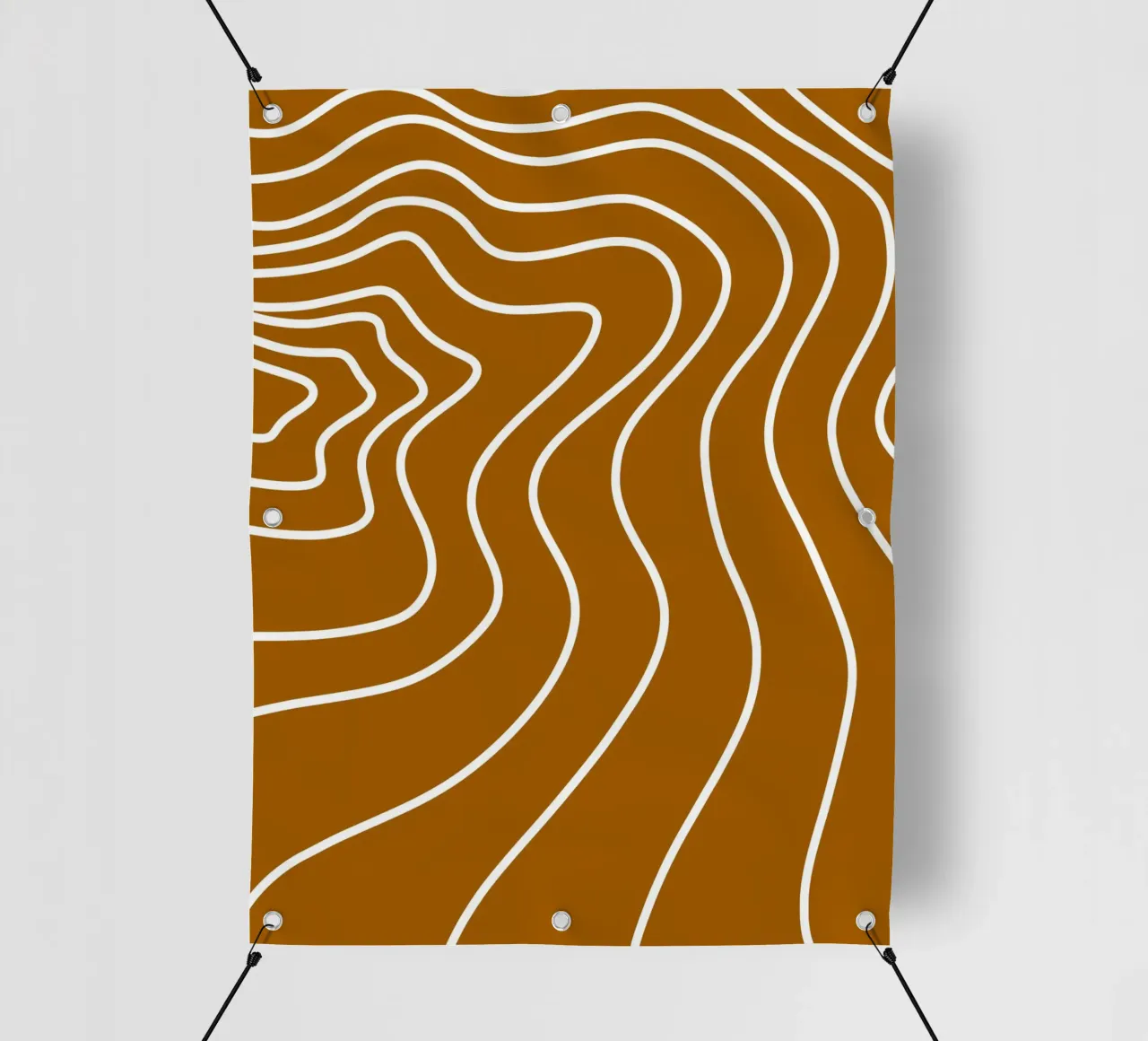 Linee bianche minimaliste telo in pvc da MODERN NUANCE