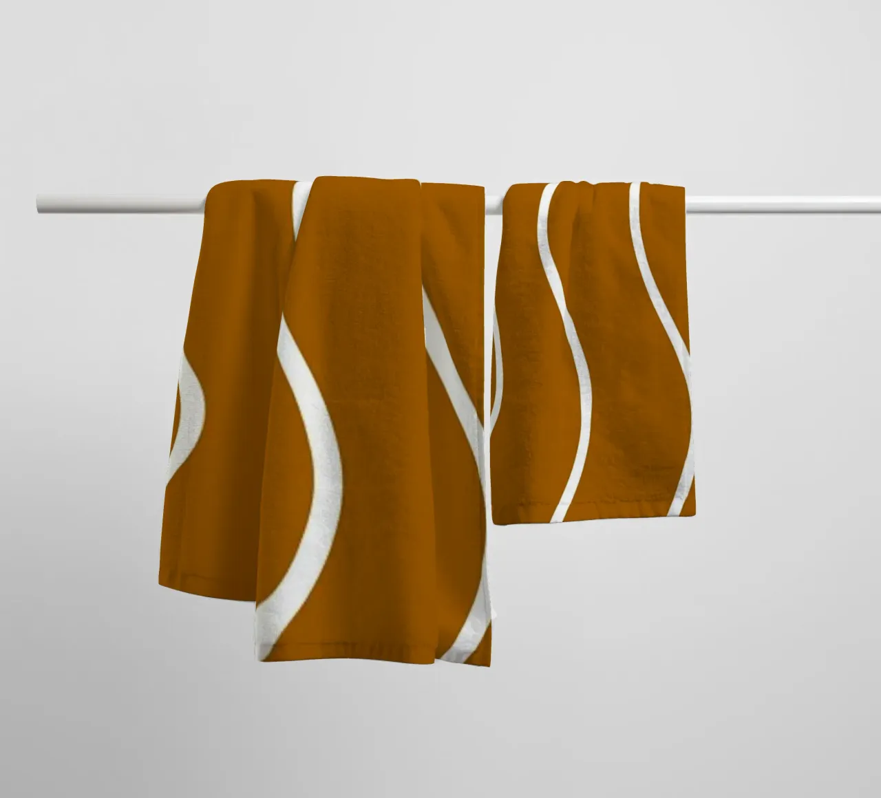 Linee bianche minimaliste asciugamano da bagno da MODERN NUANCE