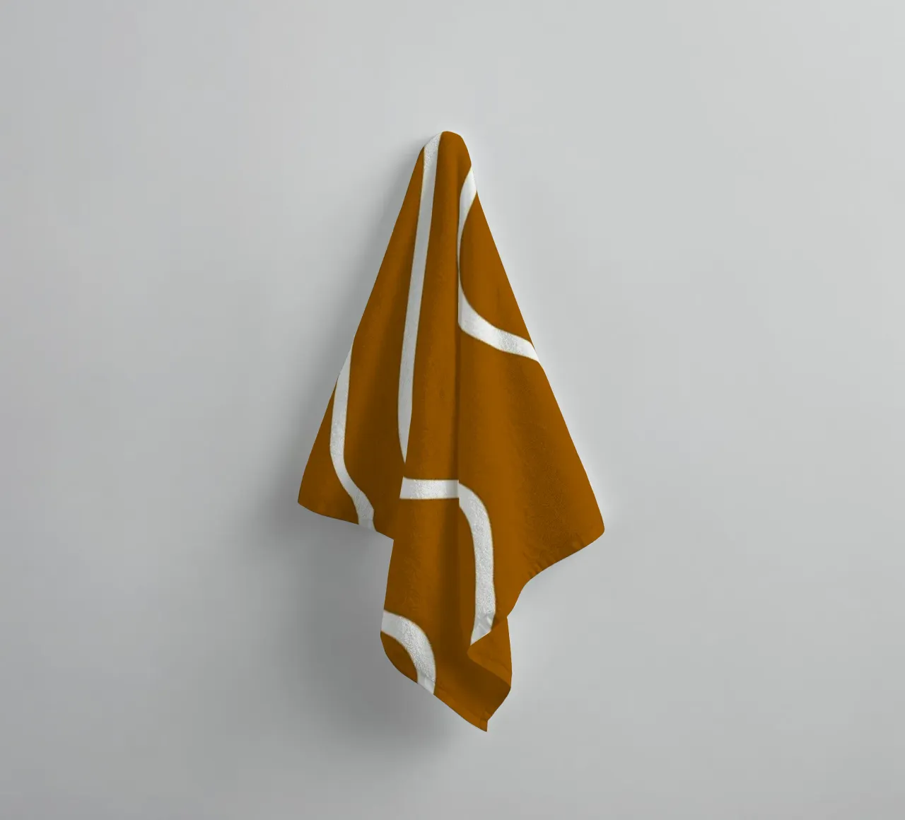 Linee bianche minimaliste asciugamano da bagno da MODERN NUANCE