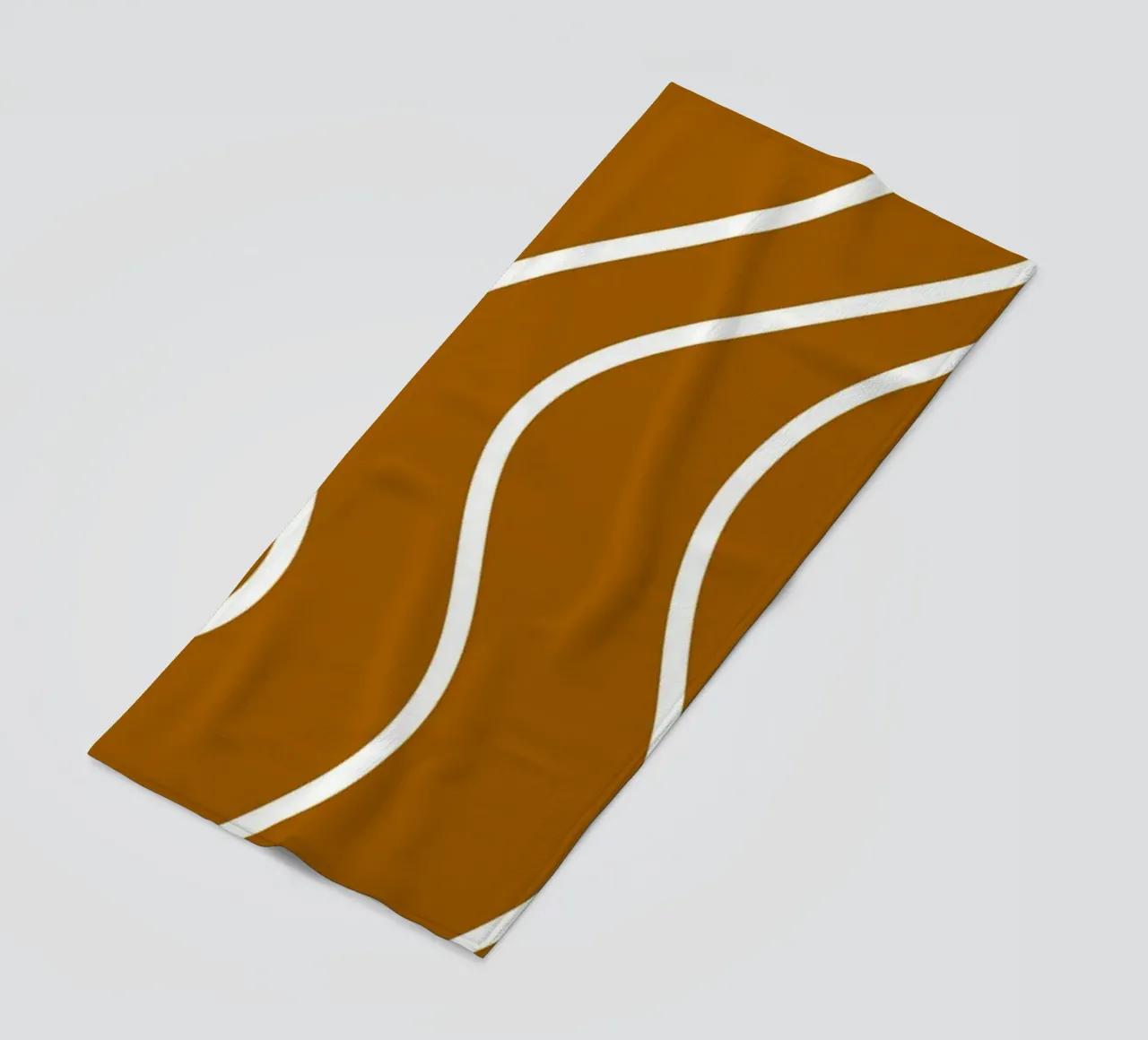 Linee bianche minimaliste telo mare da MODERN NUANCE