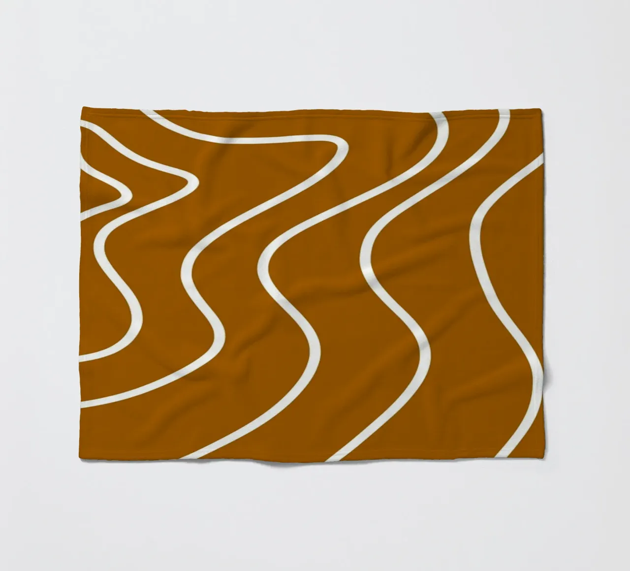 Linee bianche minimaliste coperta in pile da MODERN NUANCE