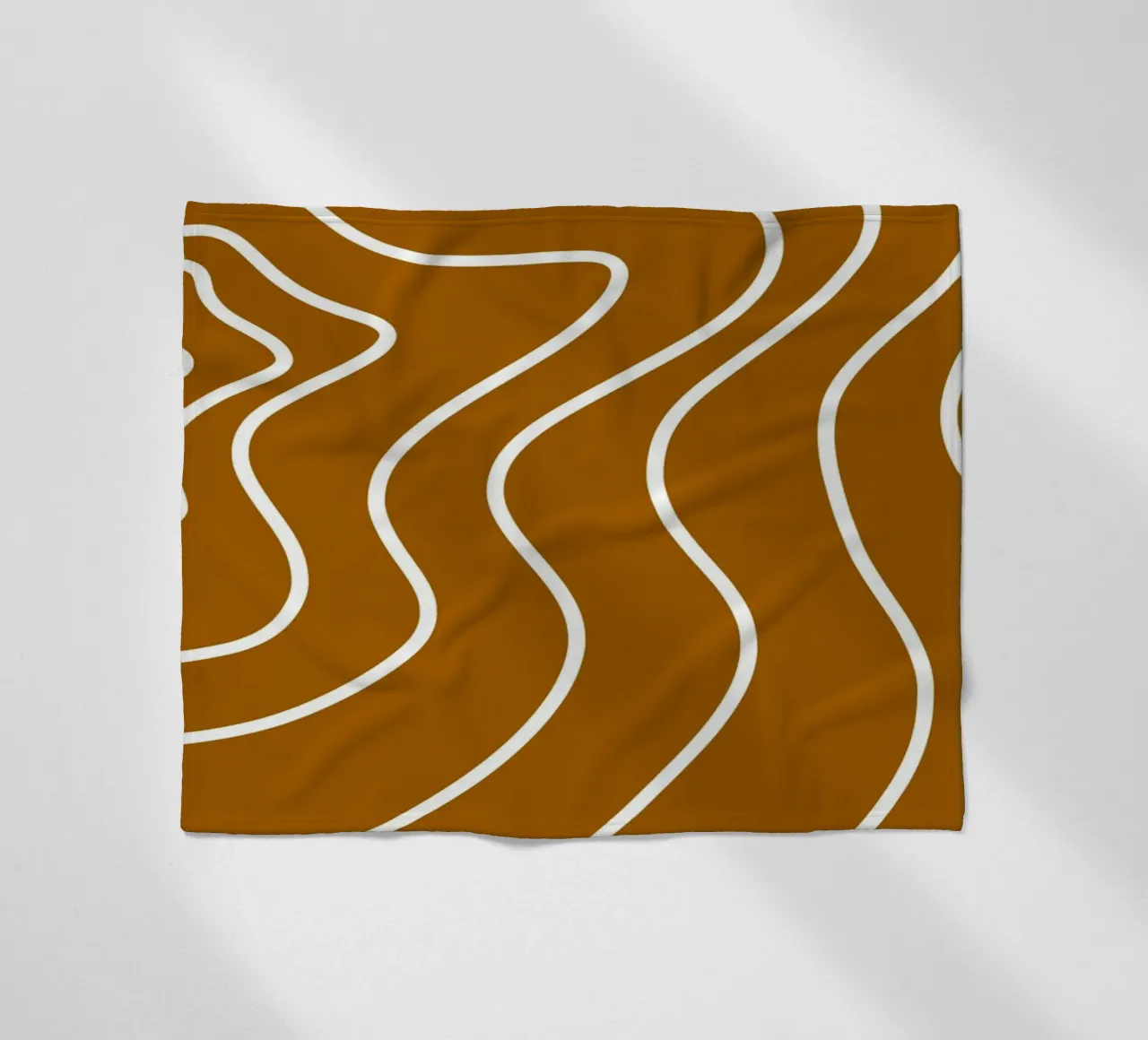 Linee bianche minimaliste coperta in pile da MODERN NUANCE