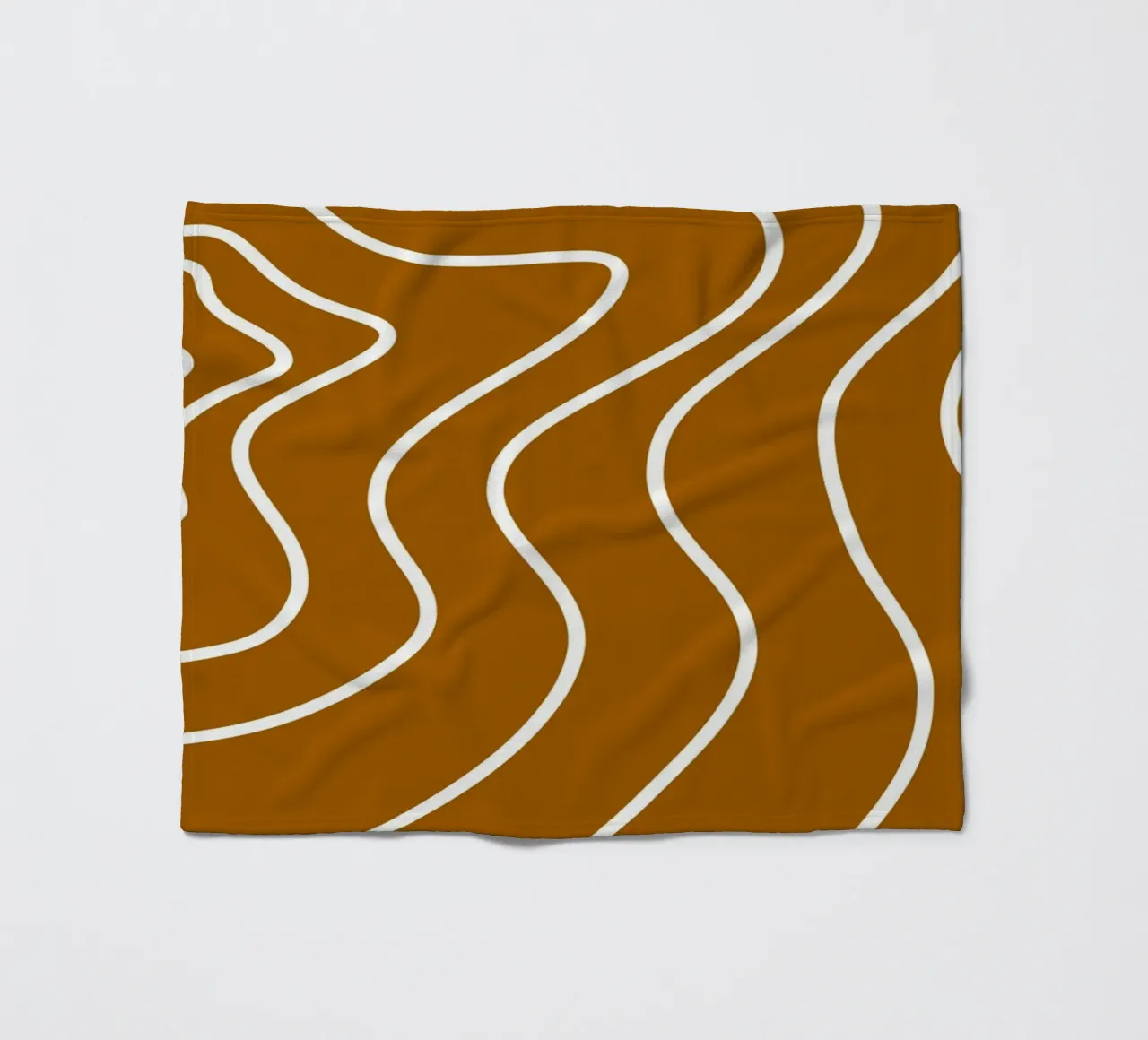 Linee bianche minimaliste coperta in pile da MODERN NUANCE