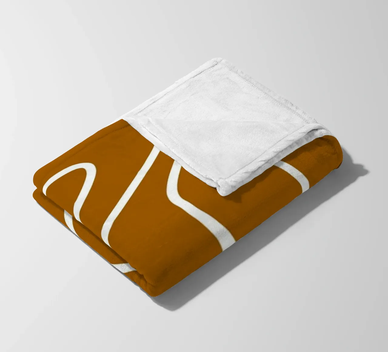 Linee bianche minimaliste coperta in pile da MODERN NUANCE