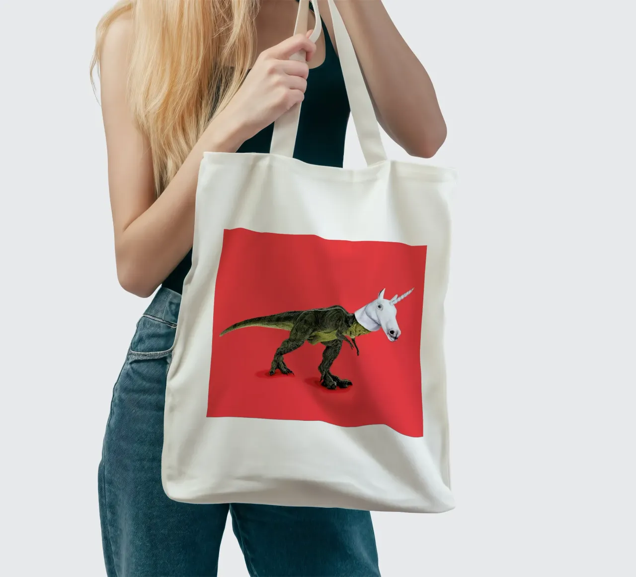 Everyone Wants to Be a Unicorn, Isn'T It? borsa in juta da suckertom