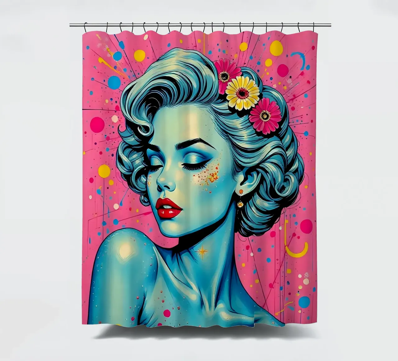 Style_A_13 shower curtain by AI-Portraits by LK