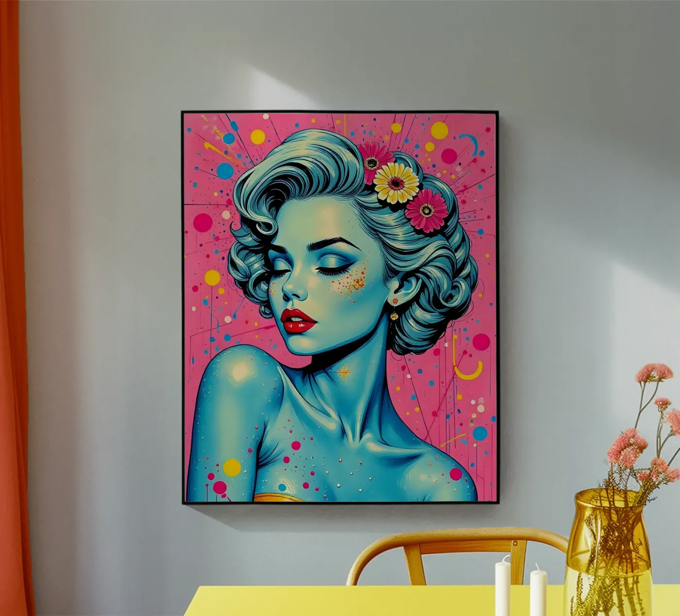 Stijl_A_13 acryl van AI-Portraits by LK