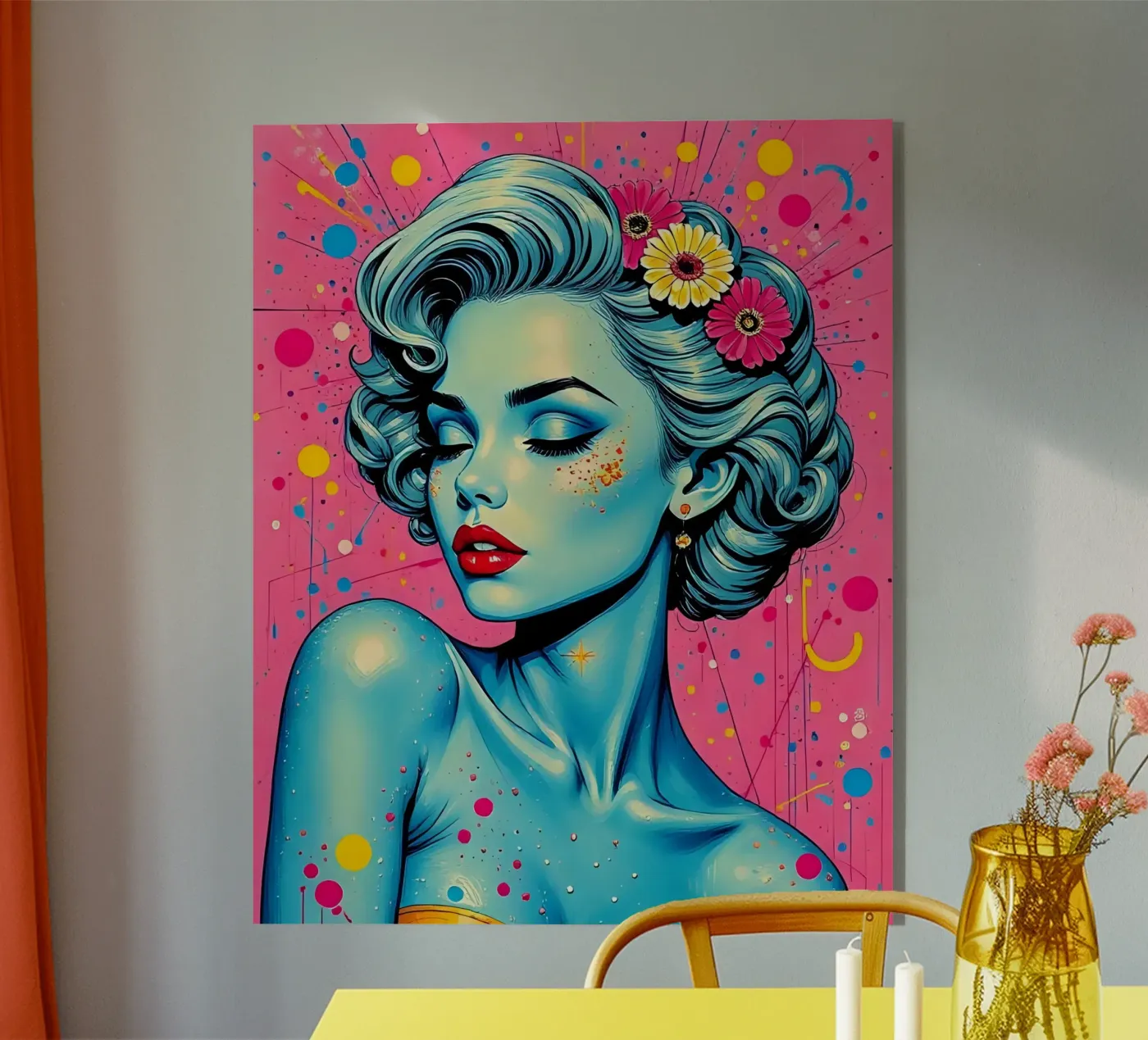 Stijl_A_13 acryl van AI-Portraits by LK