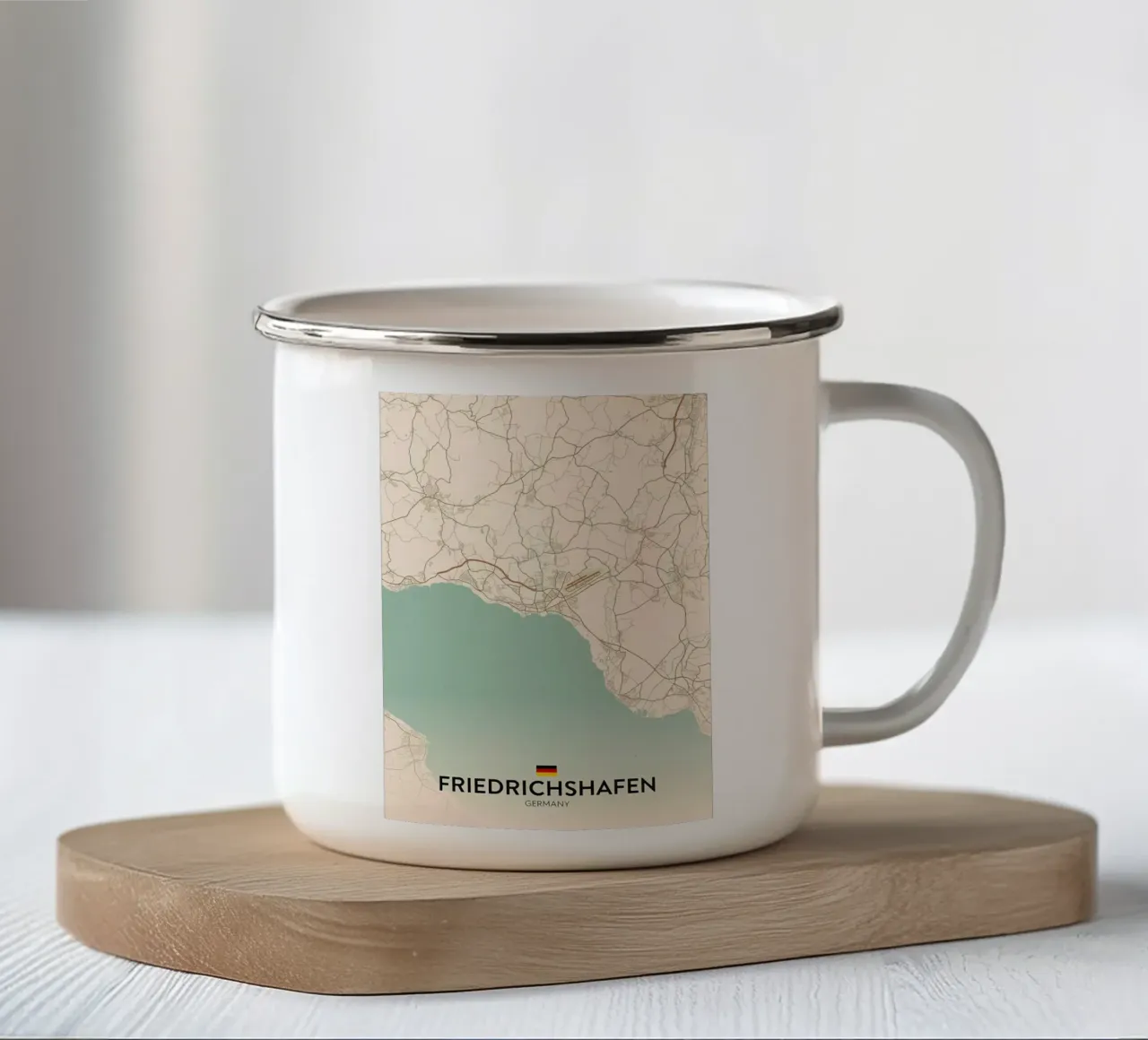 Friedrichshafen DE tazza in smalto da Jacob W MICKELSON