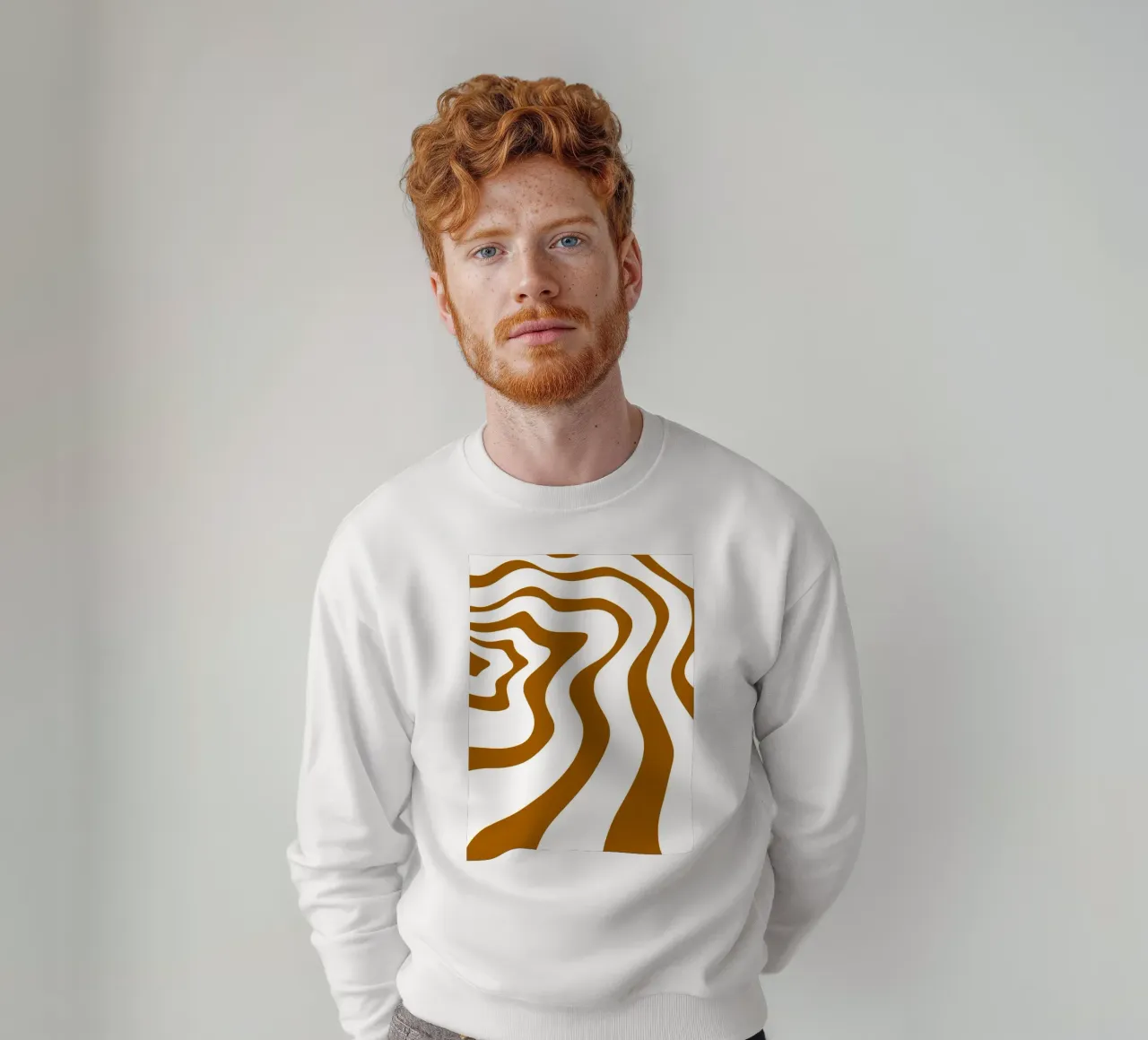 Linee d'onda minimaliste felpa da MODERN NUANCE