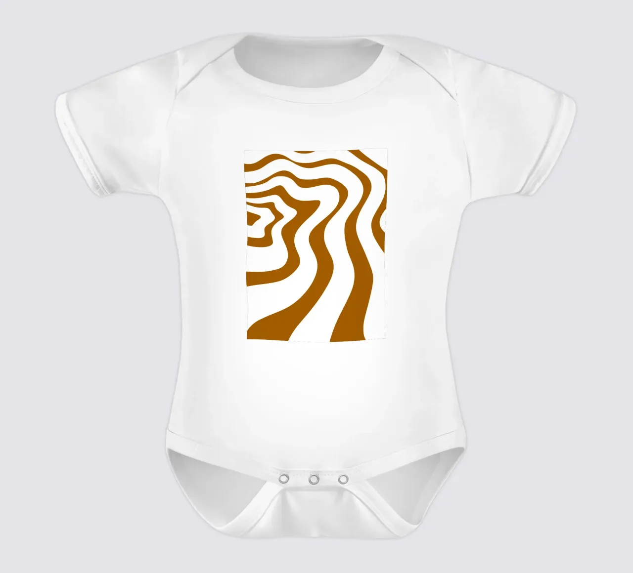 Linee d'onda minimaliste body neonato maniche corte da MODERN NUANCE