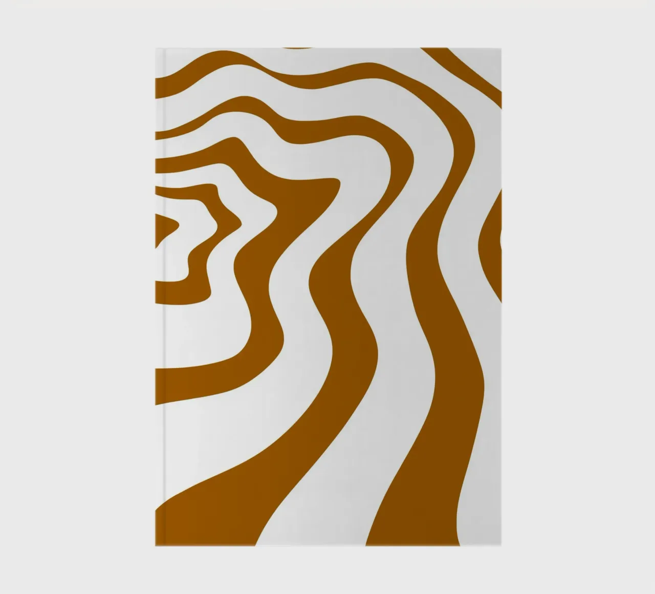 Minimalist Wave Lines notebook by MODERN NUANCE