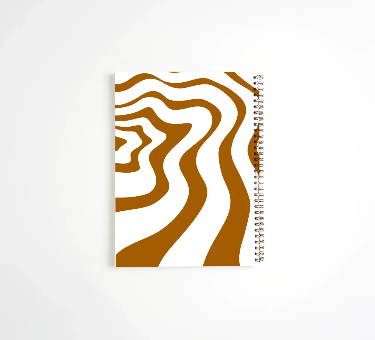 Minimalist Wave Lines spiral notebook by MODERN NUANCE
