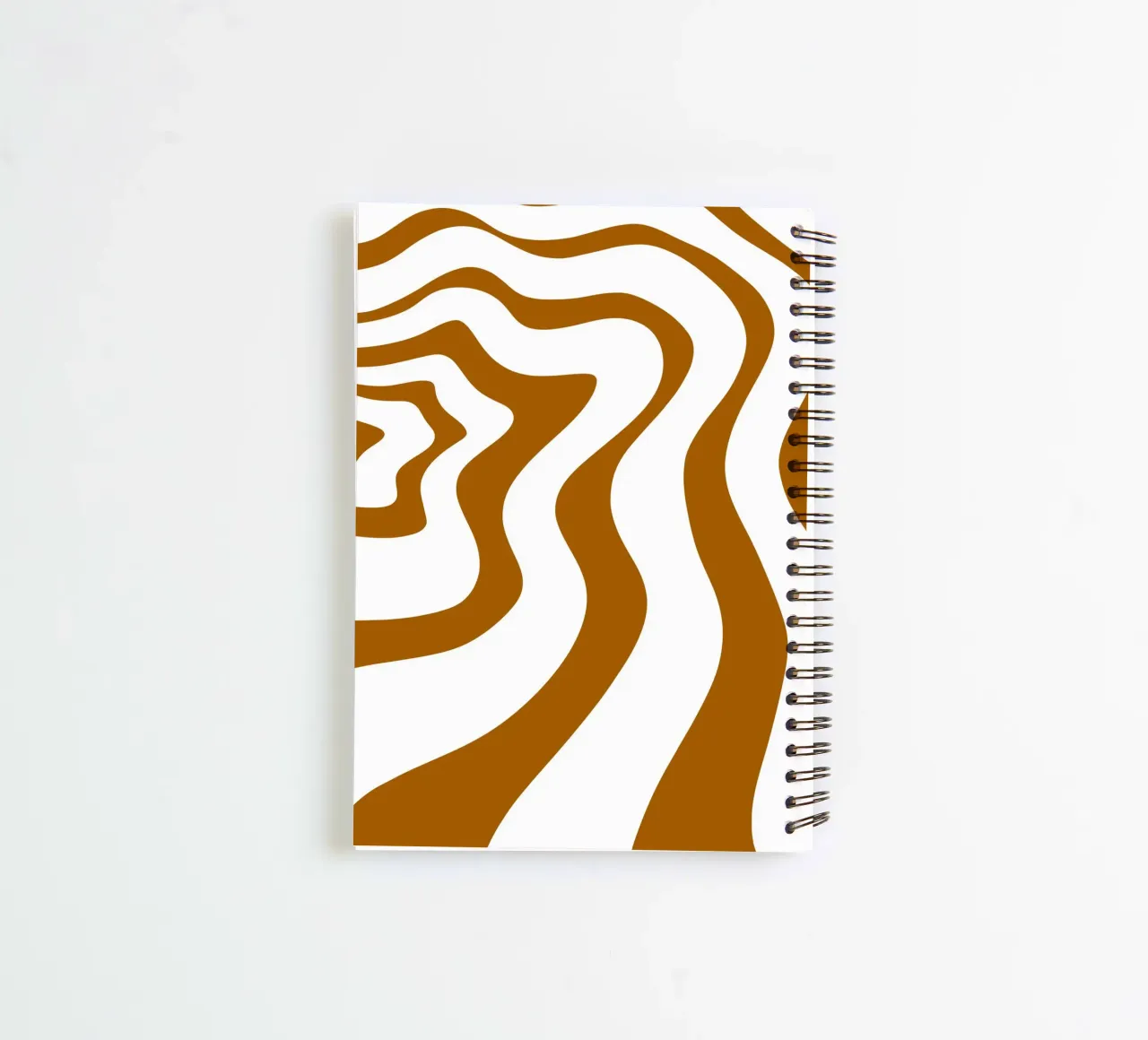Minimalist Wave Lines spiral notebook by MODERN NUANCE