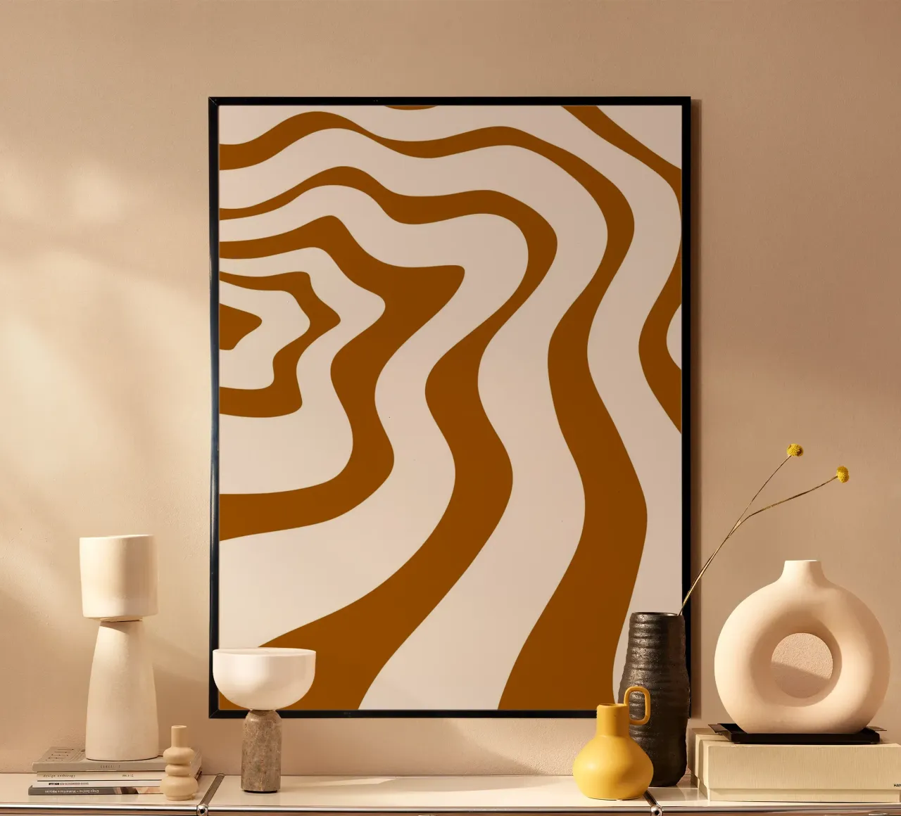 Linee d'onda minimaliste carta hahnemühle da MODERN NUANCE