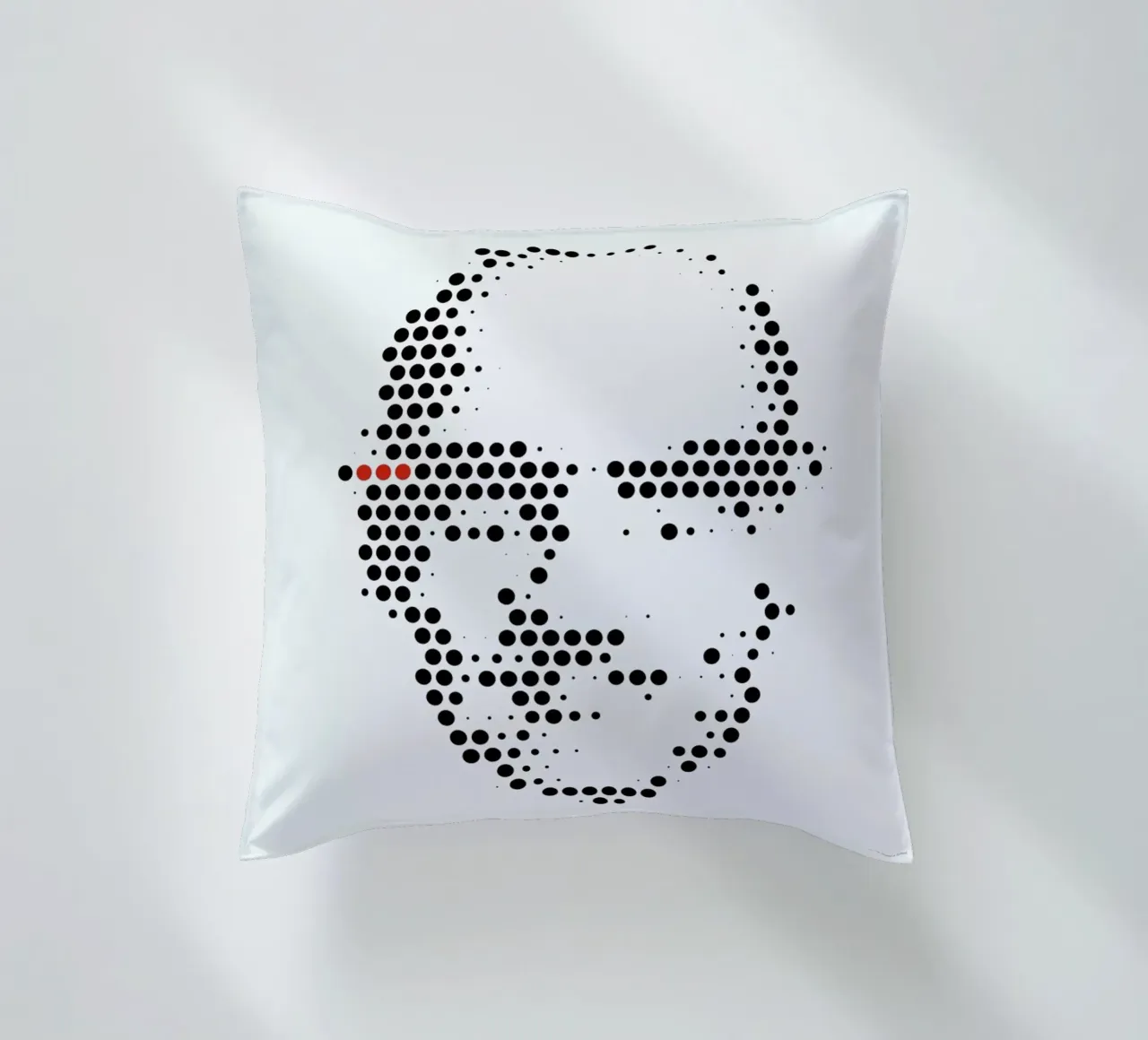 Michel Foucault in Dots Kissen von The Sound of Applause