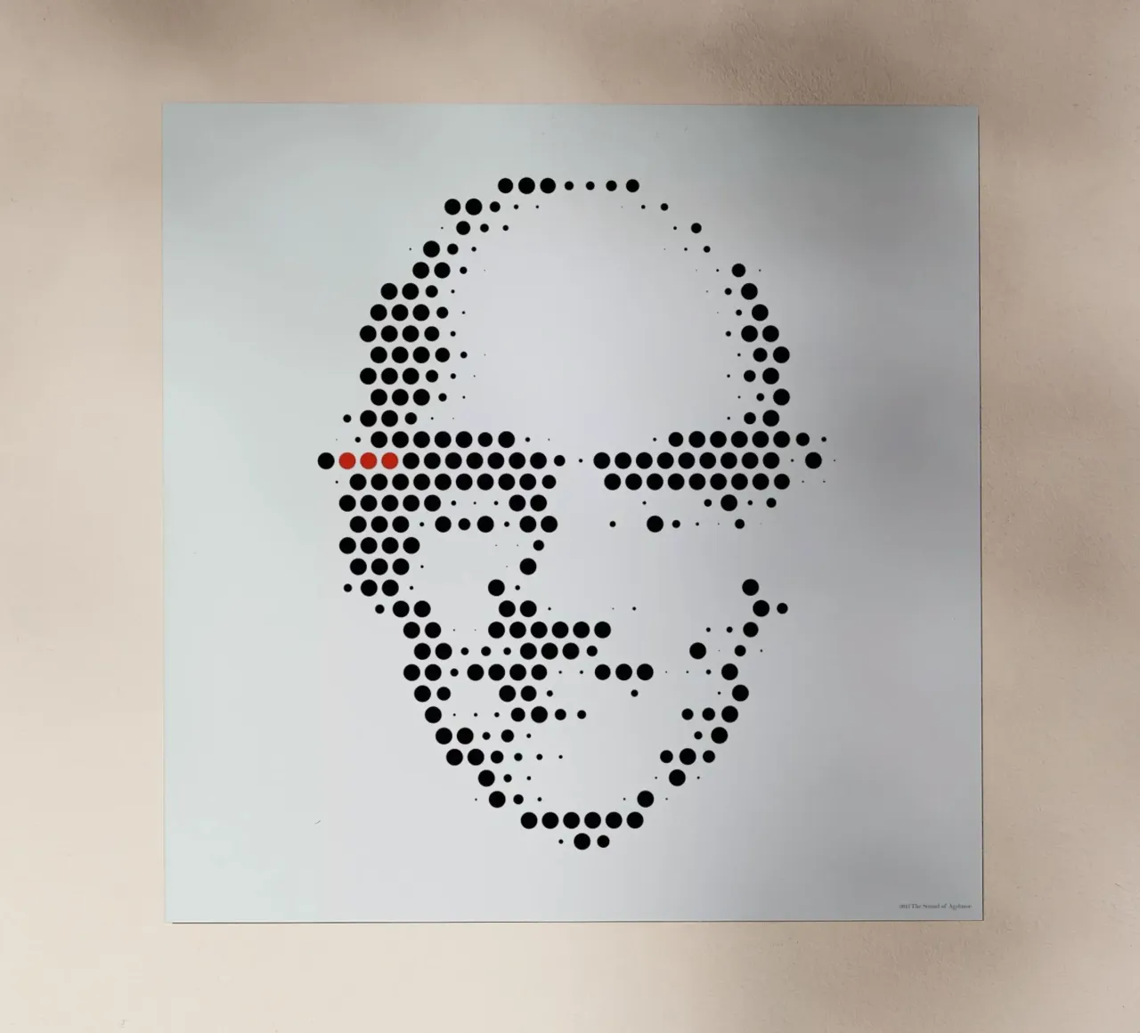 Michel Foucault in Dots pellicola backlit da The Sound of Applause