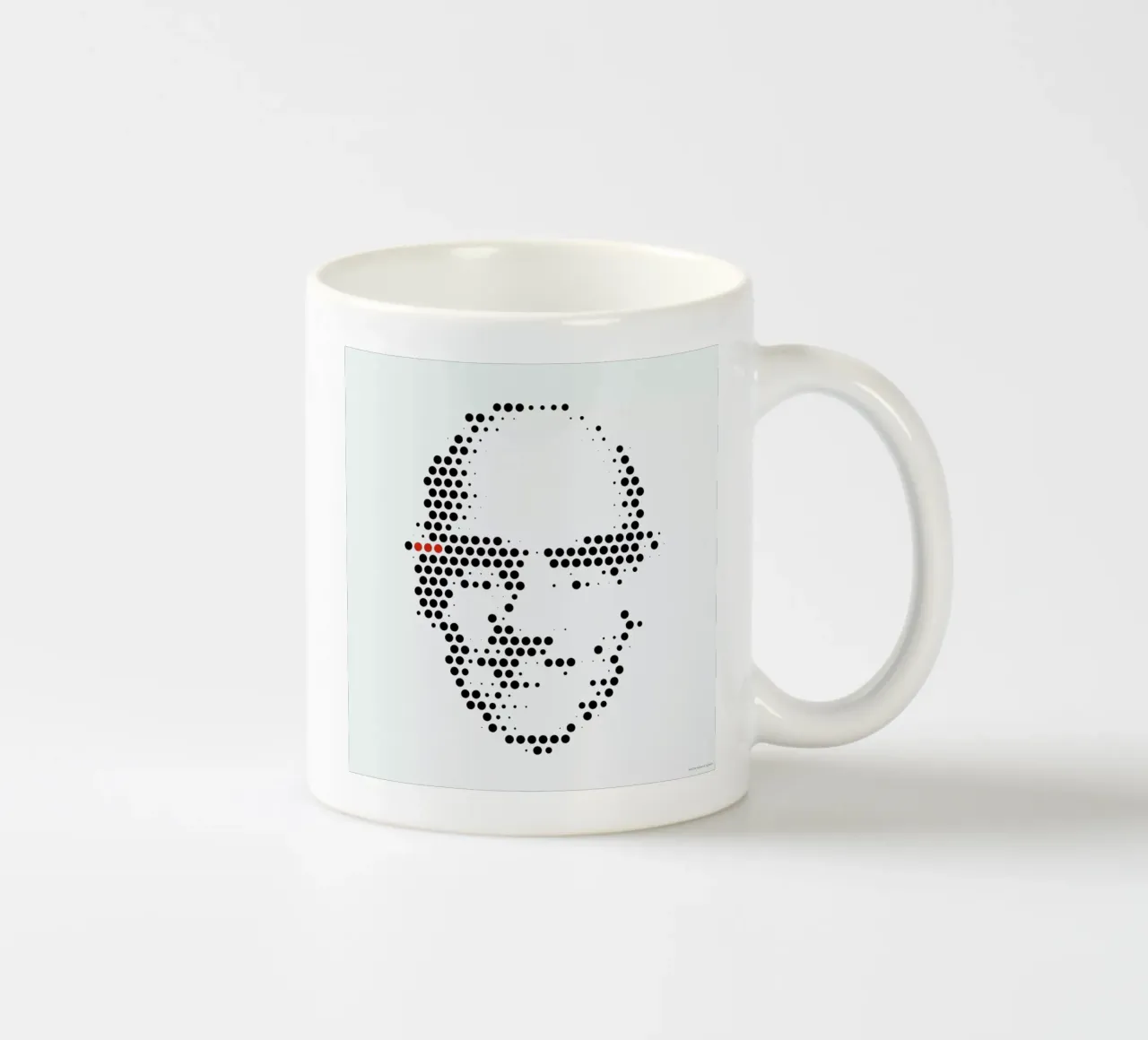Michel Foucault in Dots taza de cerámica de The Sound of Applause