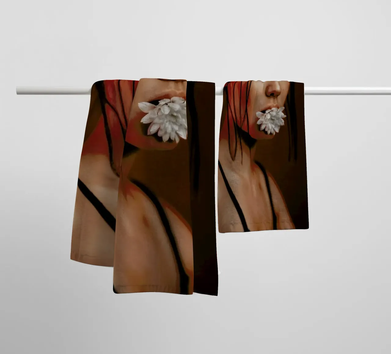 Flower I asciugamano da bagno da Sebastian Hilgetag