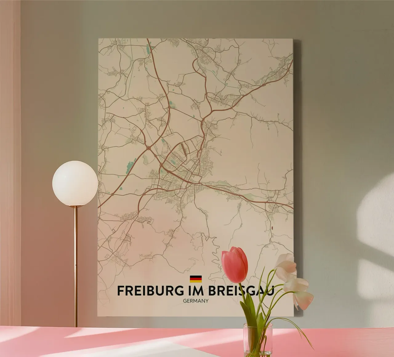 Friburgo in Brisgovia DE tela con Cornice a cassetta da Jacob W MICKELSON