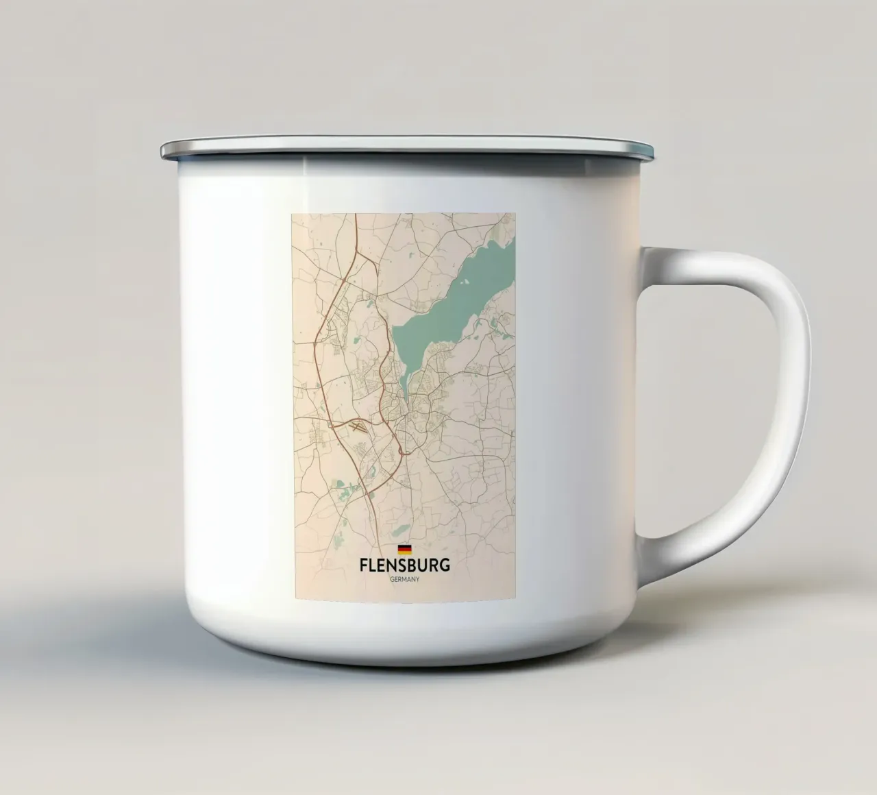 Flensburg DE tazza in smalto da Jacob W MICKELSON