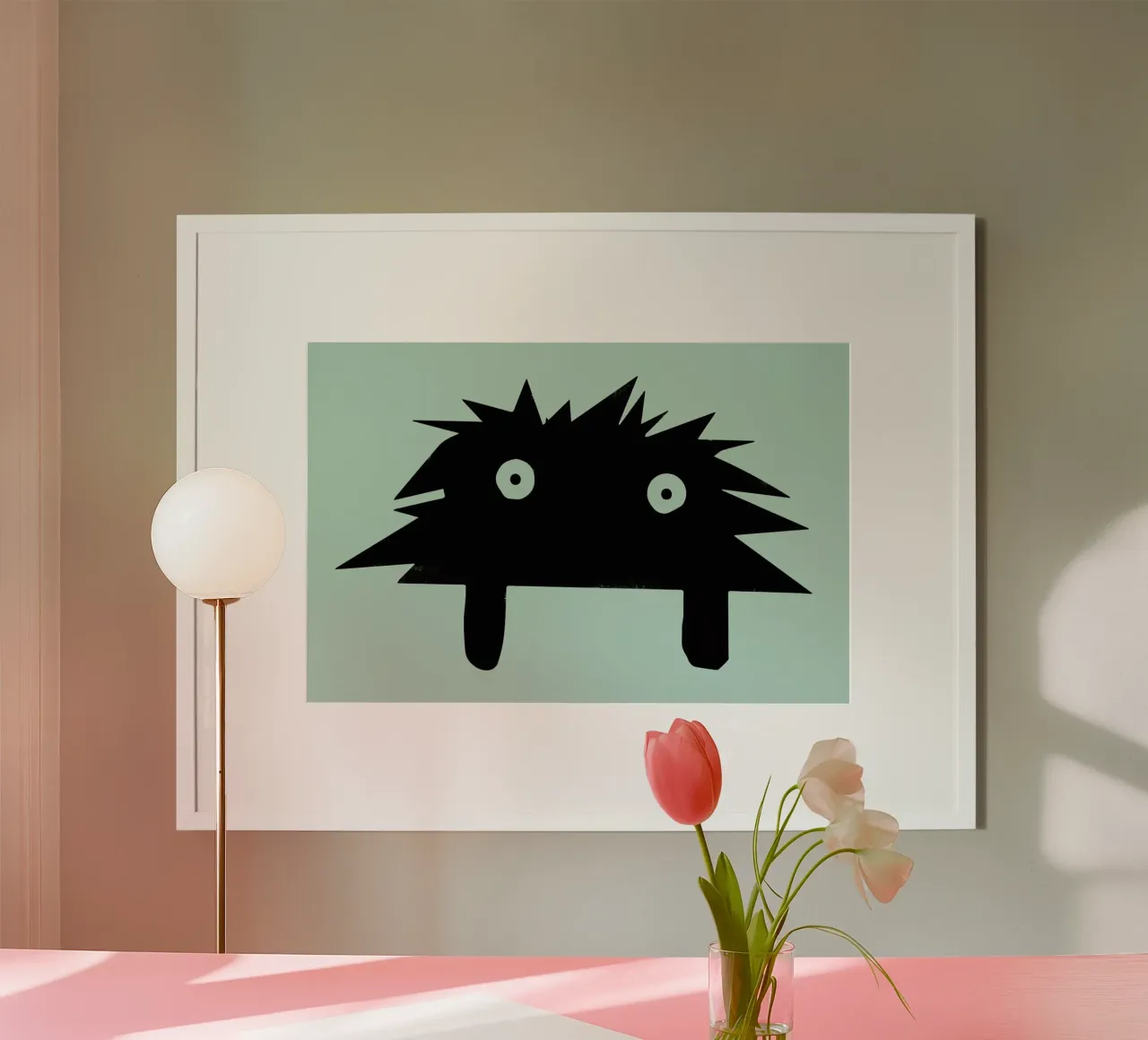 Pulguinha 2 poster con telaio in legno da Arthelps gGmbH