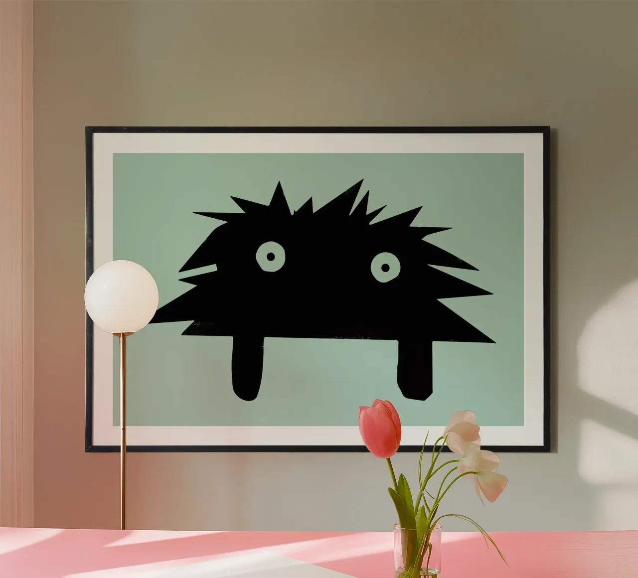 Pulguinha 2 poster con telaio in legno da Arthelps gGmbH