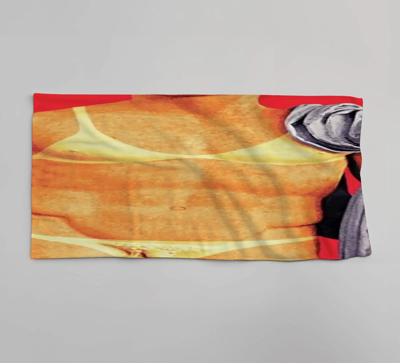 Tanline Statue towel by suckertom