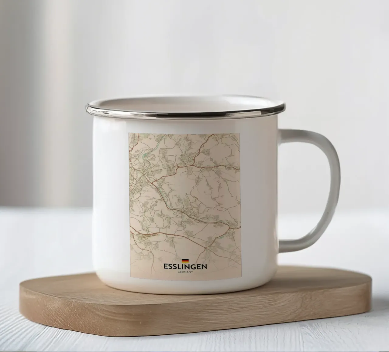 Esslingen DE tazza in smalto da Jacob W MICKELSON