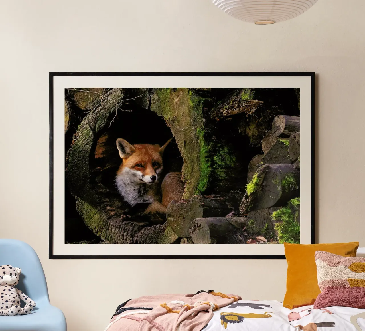 Fox - Ceesvan Ginkel poster con telaio in plastica da Pictufy