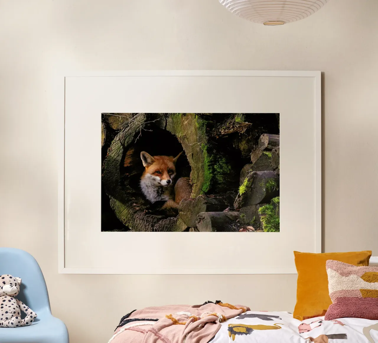 Fox - Ceesvan Ginkel poster con telaio in plastica da Pictufy