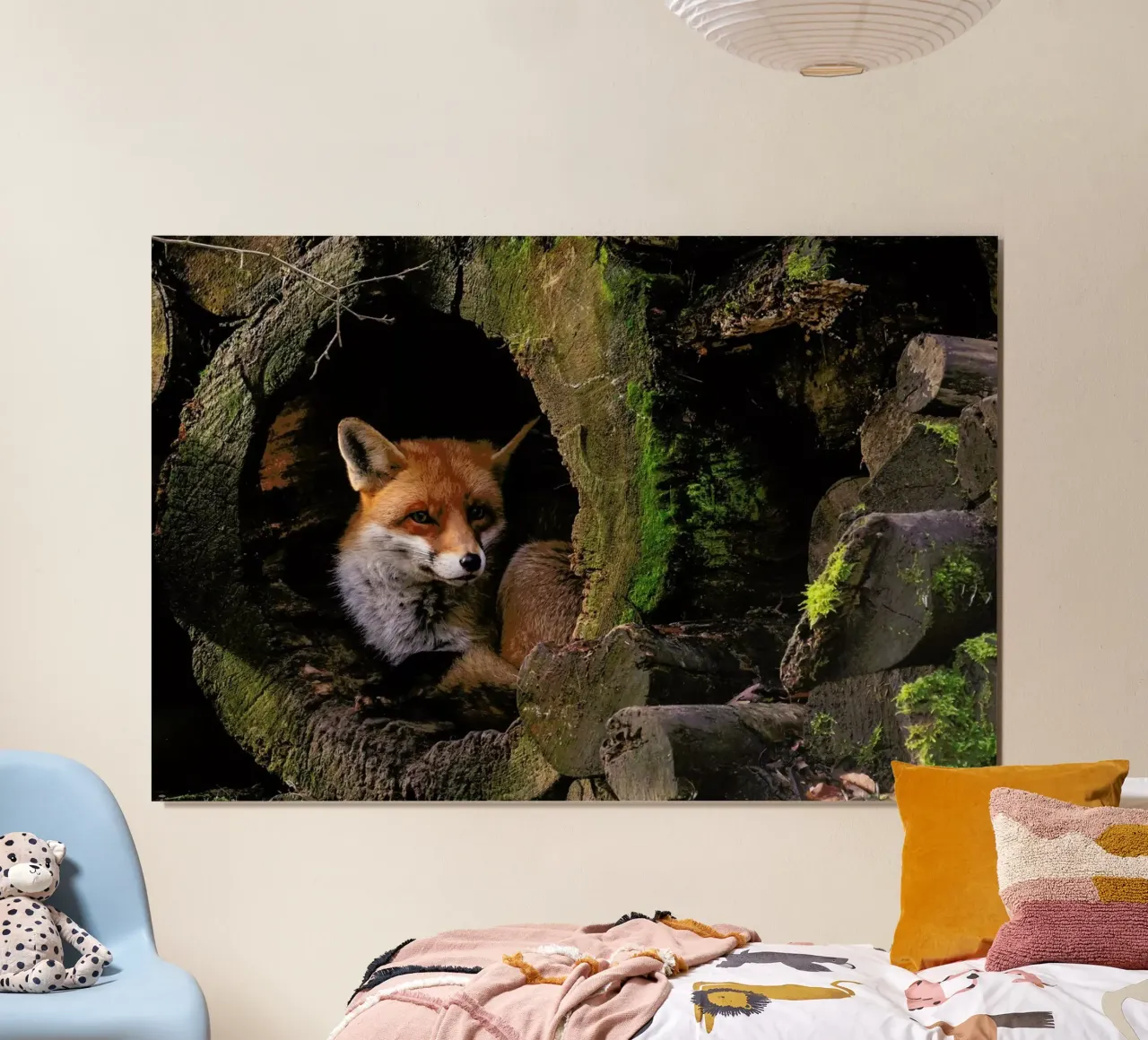 Fox - Ceesvan Ginkel poster con telaio in plastica da Pictufy