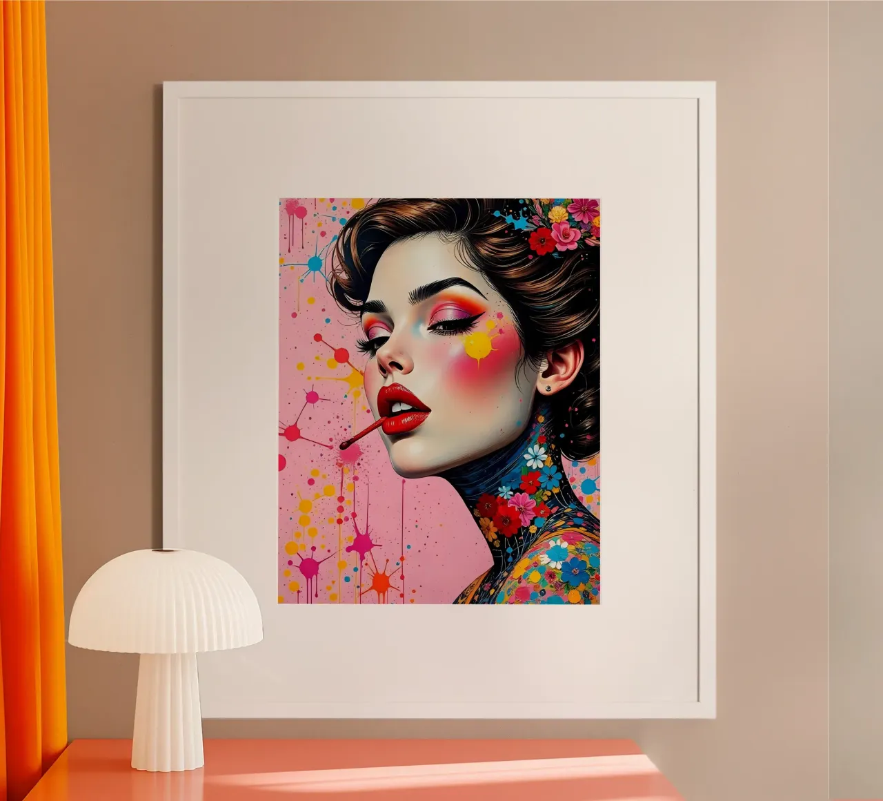 Stile_A_14 poster con telaio in alluminio da AI-Portraits by LK