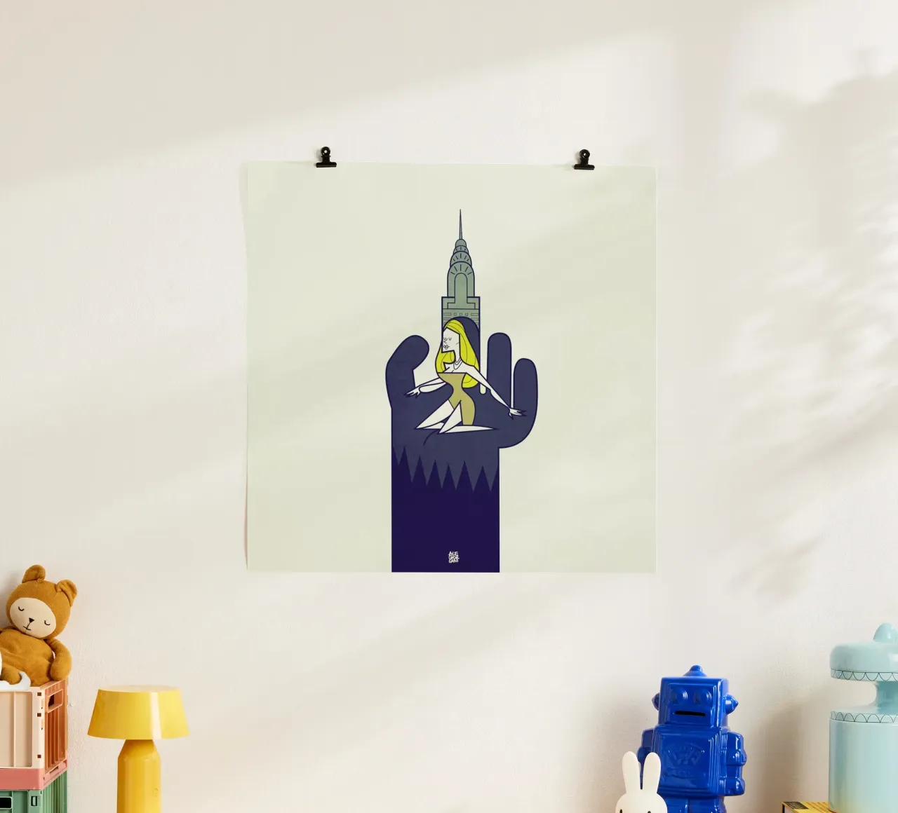 You are my Queen poster con telaio in plastica da Ale Giorgini