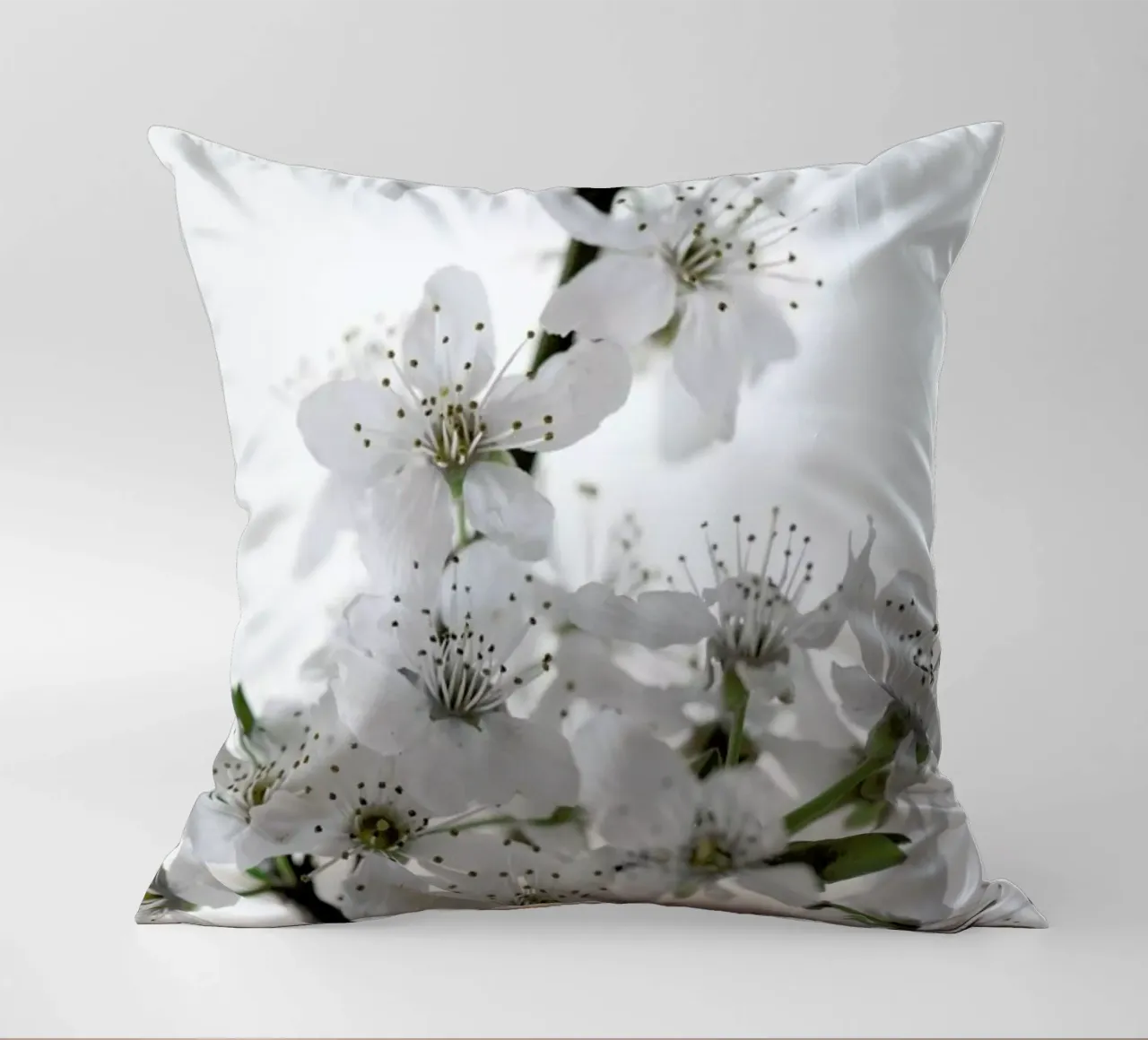 Cherry Flowers decorative cushion by Studio Nahili