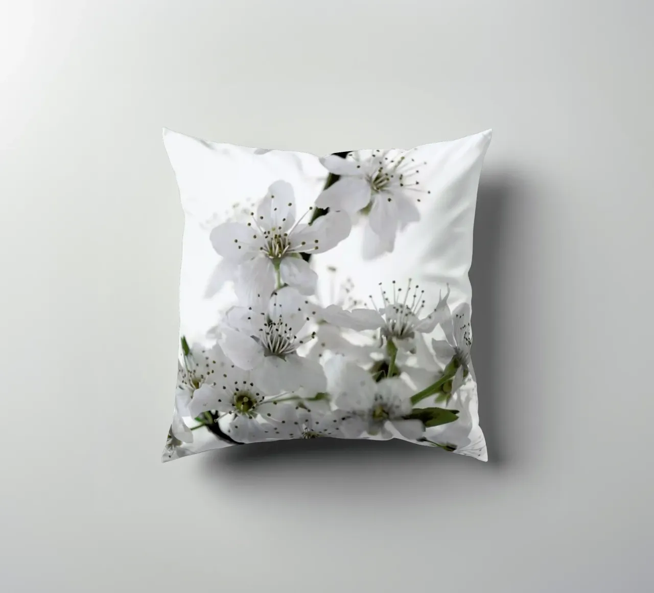 Cherry Flowers decorative cushion by Studio Nahili