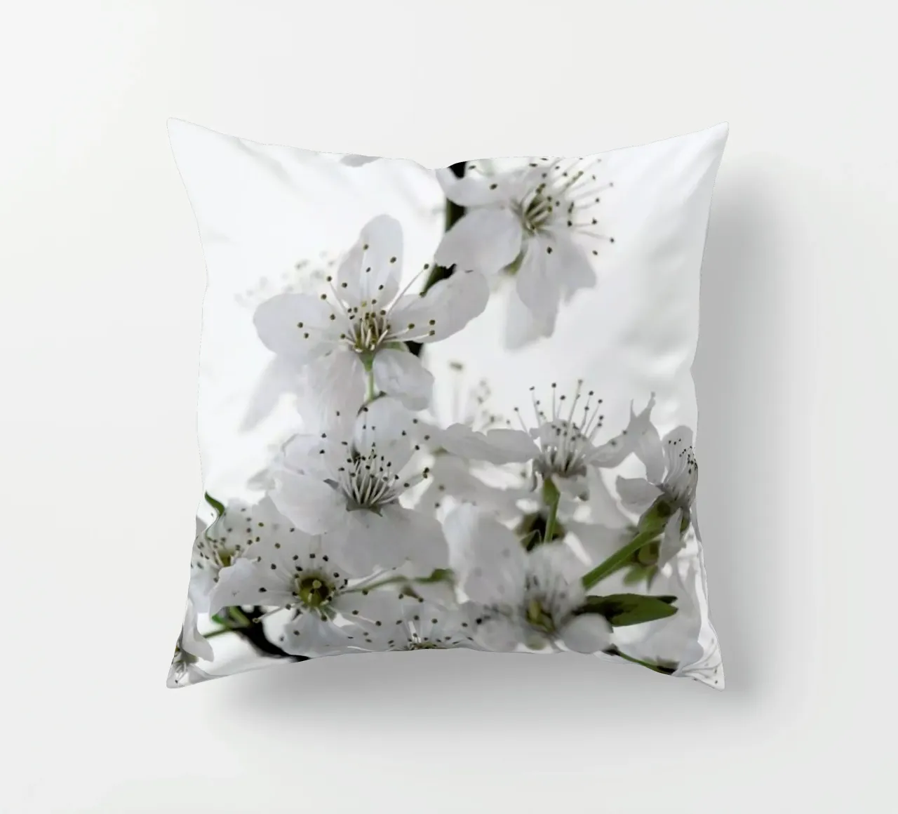 Cherry Flowers decorative cushion by Studio Nahili