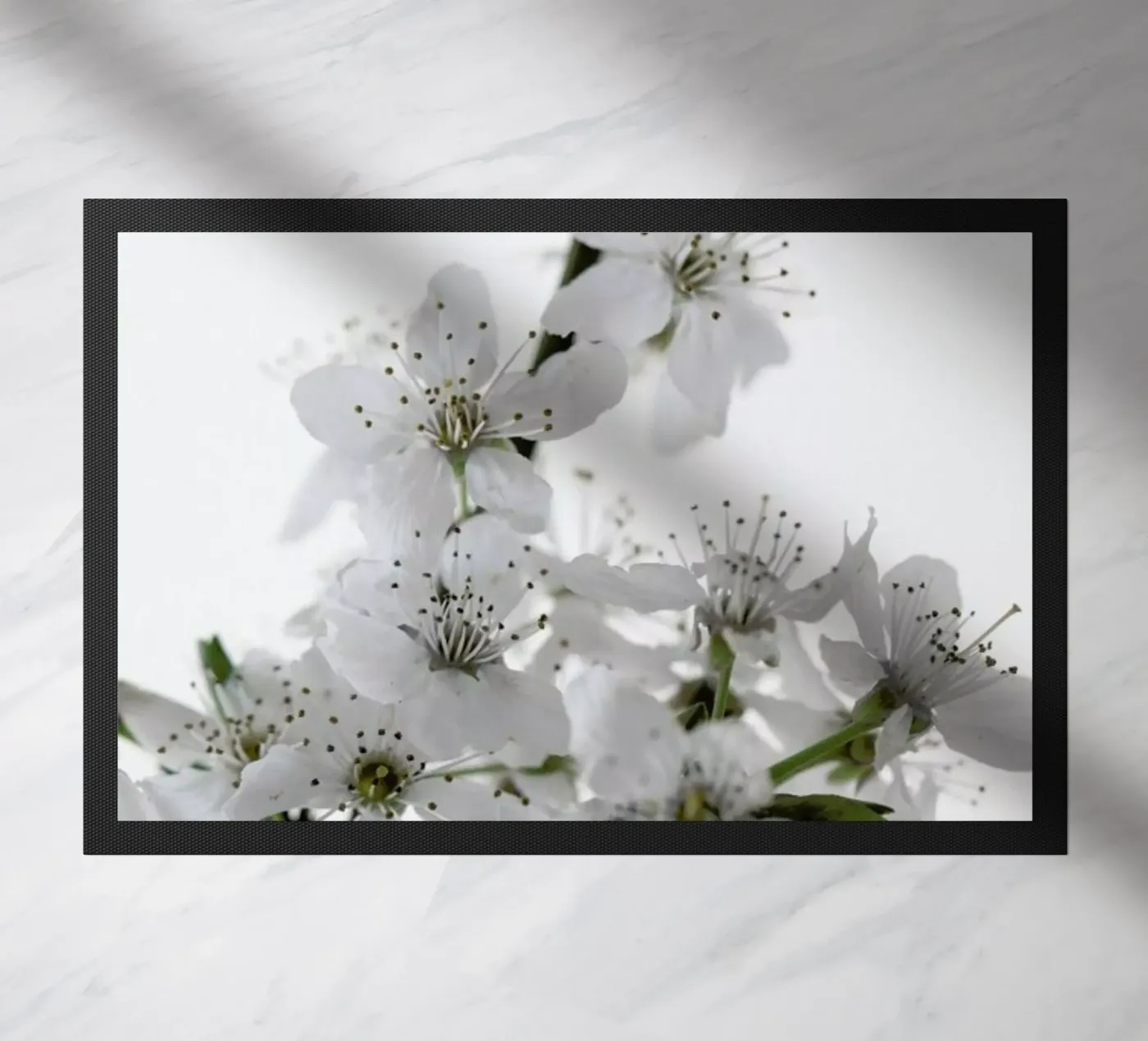 Cherry Flowers doormat by Studio Nahili