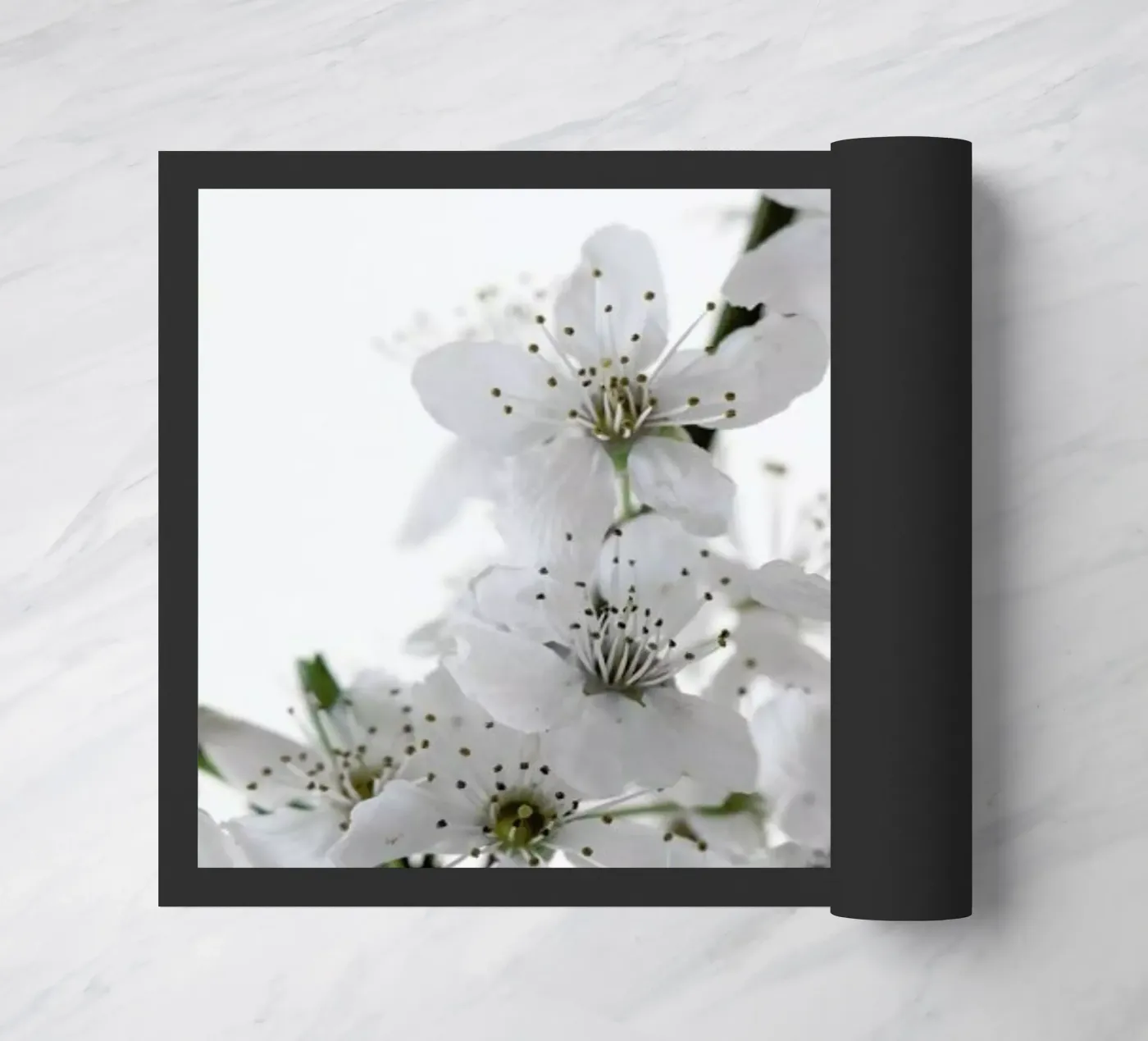 Cherry Flowers doormat by Studio Nahili