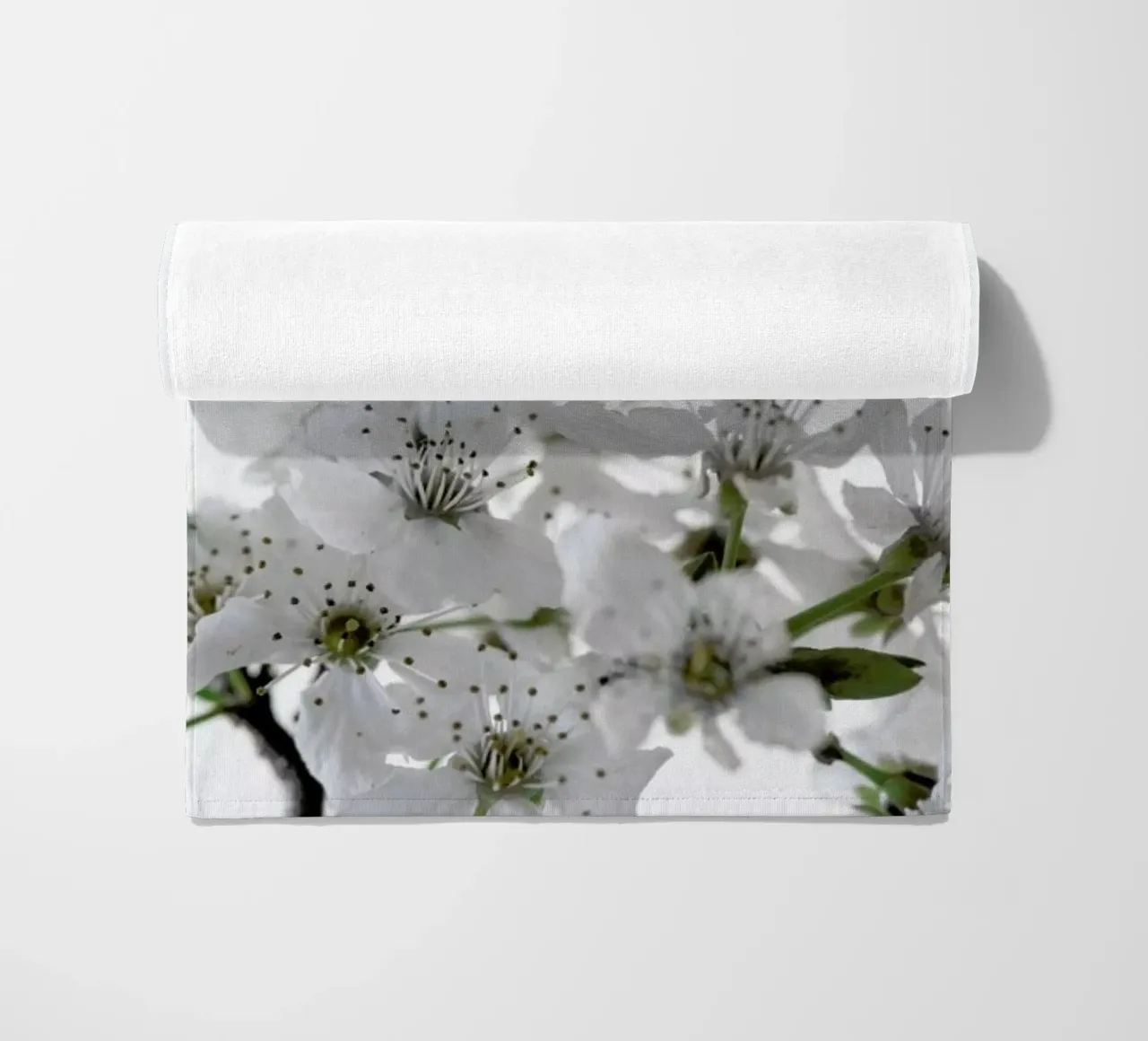 Cherry Flowers beach towel by Studio Nahili