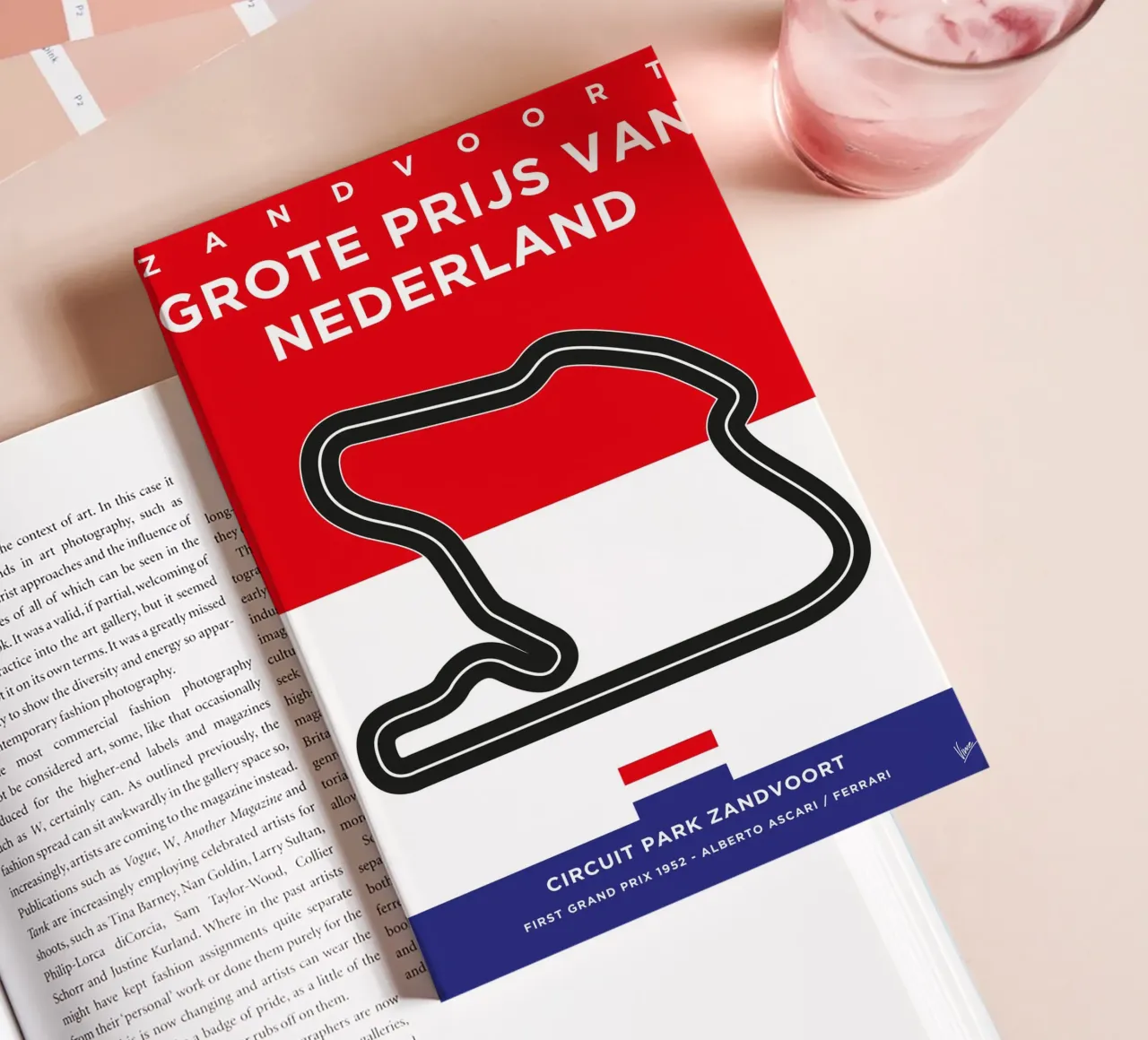 1952 F1 ZANDVOORT Race Track notebook by Formula Art