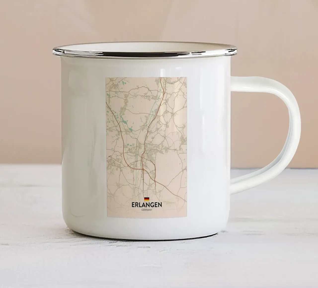 Erlangen DE tazza in smalto da Jacob W MICKELSON