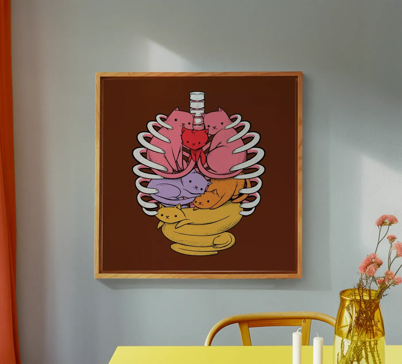 Anatomicat acryl van Tobe Fonseca